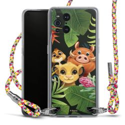 New Carry Case Transparent Stoff colourful/silber