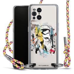 New Carry Case Transparent Stoff colourful/silber