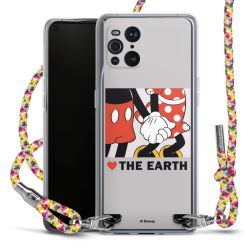 New Carry Case Transparent Stoff colourful/silber