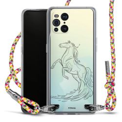 New Carry Case Transparent Stoff colourful/silber