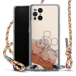 New Carry Case Transparent Stoff colourful/silber