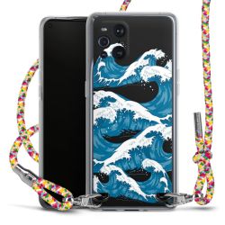 New Carry Case Transparent Stoff colourful/silber