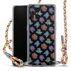 New Carry Case Transparent Stoff colourful/silber