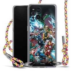 New Carry Case Transparent Stoff colourful/silber