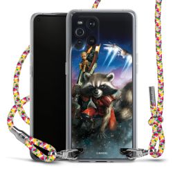 New Carry Case Transparent Stoff colourful/silber