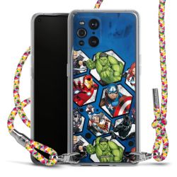 New Carry Case Transparent Stoff colourful/silber