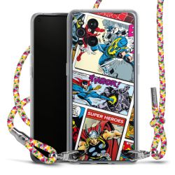 New Carry Case Transparent Stoff colourful/silber