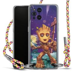 New Carry Case Transparent Stoff colourful/silber