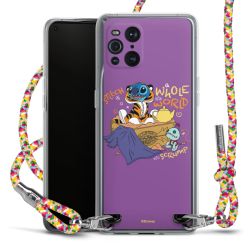 New Carry Case Transparent Stoff colourful/silber