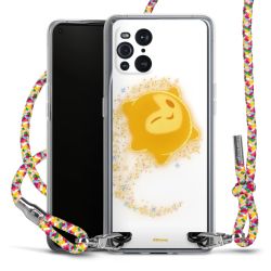 New Carry Case Transparent Stoff colourful/silber