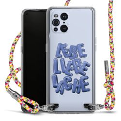 New Carry Case Transparent Stoff colourful/silber