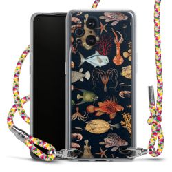 New Carry Case Transparent Stoff colourful/silber