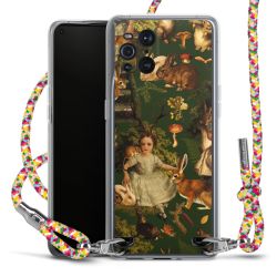 New Carry Case Transparent Stoff colourful/silber