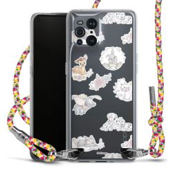 New Carry Case Transparent Stoff colourful/silber