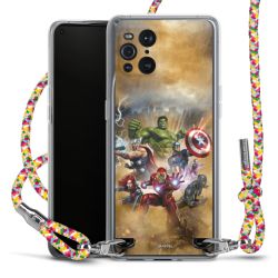 New Carry Case Transparent Stoff colourful/silber