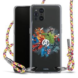 New Carry Case Transparent Stoff colourful/silber