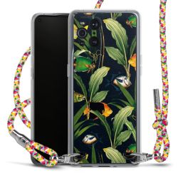 New Carry Case Transparent Stoff colourful/silber