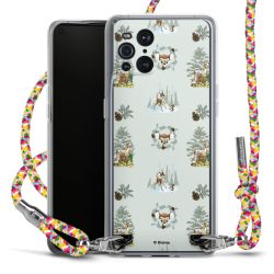 New Carry Case Transparent Stoff colourful/silber