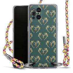 New Carry Case Transparent Stoff colourful/silber