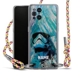 New Carry Case Transparent Stoff colourful/silber