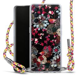 New Carry Case Transparent Stoff colourful/silber