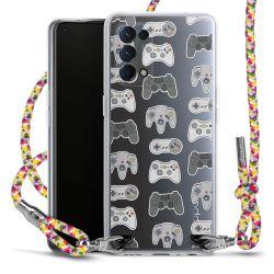 New Carry Case Transparent Stoff colourful/silber