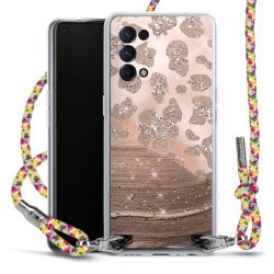 New Carry Case Transparent Stoff colourful/silber