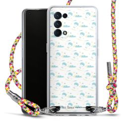 New Carry Case Transparent Stoff colourful/silber