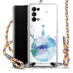 New Carry Case Transparent Stoff colourful/silber