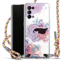 New Carry Case Transparent Stoff colourful/silber