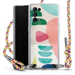 New Carry Case Transparent Stoff colourful/silber