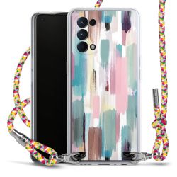 New Carry Case Transparent Stoff colourful/silber