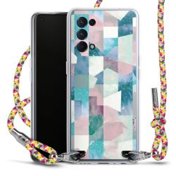 New Carry Case Transparent Stoff colourful/silber