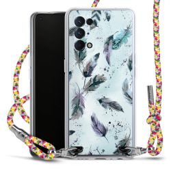 New Carry Case Transparent Stoff colourful/silber