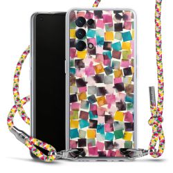 New Carry Case Transparent Stoff colourful/silber