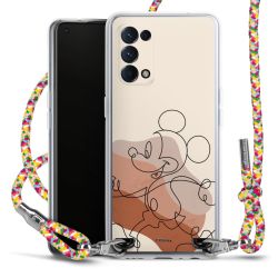 New Carry Case Transparent Stoff colourful/silber