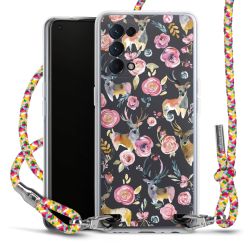 New Carry Case Transparent Stoff colourful/silber