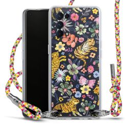 New Carry Case Transparent Stoff colourful/silber