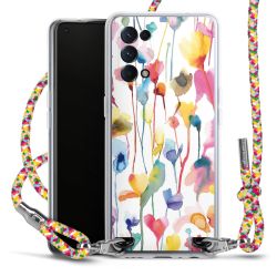 New Carry Case Transparent Stoff colourful/silber