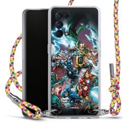 New Carry Case Transparent Stoff colourful/silber