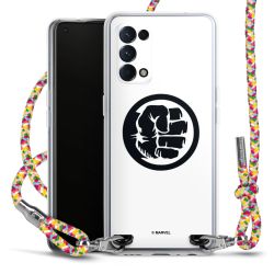 New Carry Case Transparent Stoff colourful/silber