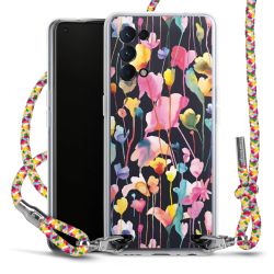 New Carry Case Transparent Stoff colourful/silber