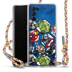 New Carry Case Transparent Stoff colourful/silber