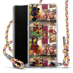 New Carry Case Transparent Stoff colourful/silber