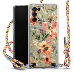 New Carry Case Transparent Stoff colourful/silber