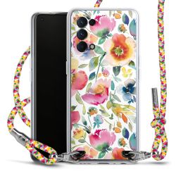 New Carry Case Transparent Stoff colourful/silber