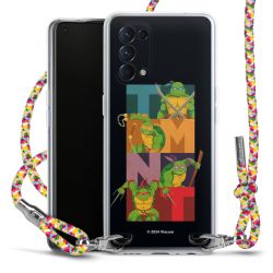 New Carry Case Transparent Stoff colourful/silber