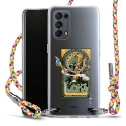 New Carry Case Transparent Stoff colourful/silber