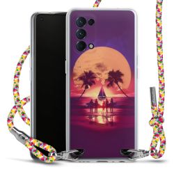 New Carry Case Transparent Stoff colourful/silber