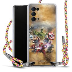 New Carry Case Transparent Stoff colourful/silber